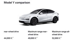The Long Range RWD Model Y Juniper is rated for 386 miles (Image source: Tesla)