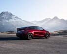 The new Midnight Cherry Red Model Y (image: Tesla)