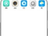 According to a new OPPO patent, one of these icons is also a selfie camera. (Source: WIPO)