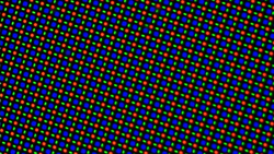 Subpixel arrangement of the external display