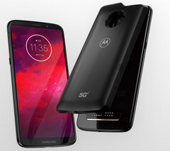 The 5G Moto Mod will allow the Moto Z3 to connect to Verizon&#039;s upcoming 5G network. (Source: Motorola)