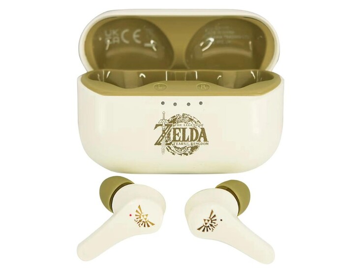 The charging case holds four full charges for the wireless earbuds, Nintendo states. (Image source: My Nintendo Store UK)