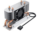 NVMe heatsink with integrated active fan (Image Source: Amazon)