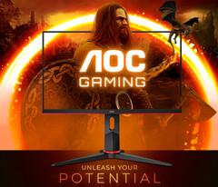 The Q24G2A/BK is AOC's latest AGON-branded gaming monitor. (Image source: AOC)