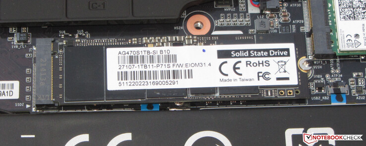 A PCIe 4.0 SSD serves as the system drive.