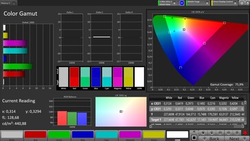 CalMAN AdobeRGB color space