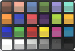 ColorChecker Passport: The reference color is displayed in the lower half of each patch.