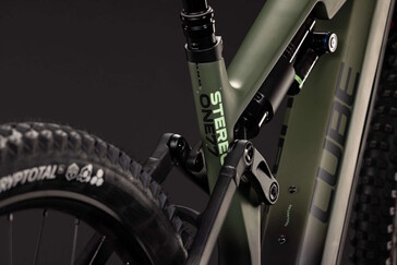 Shown here: rear shock and dropper seatpost
