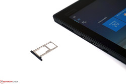 Combined slot for NanoSIM and MicroSD