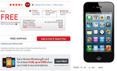 Free iPhone 4S limited time offer from Verizon Wireless