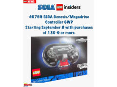 An alleged leak showcasing the LEGO replica of a SEGA Genesis controller (image source: Itavix bricks Instagram)