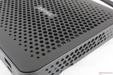 The honeycomb design is reminiscent to most other Zotac mini PCs