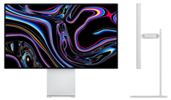 Apple pictures the Pro XDR display with its companion stand, although it is actually a US$999 option. (Source: Apple)