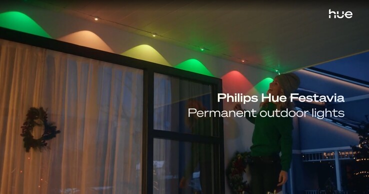 The Philips Hue Festavia Permanent Outdoor Lights. (Image source: Philips Hue)