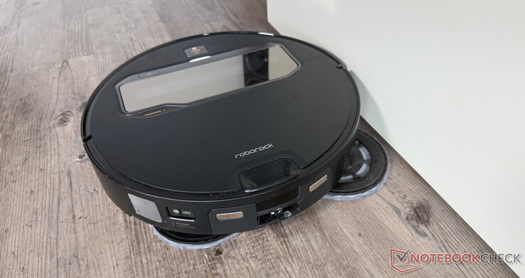 Roborock Saros Z70 vacuuming and mopping (with mop extended)
