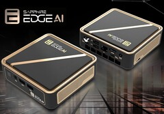 Elegant black and gold case with magnetic top cover. (Image Source: Sapphire)