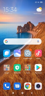 Default home screen