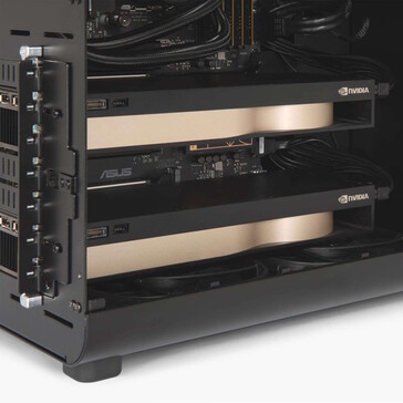 Two GPUs are also supported
