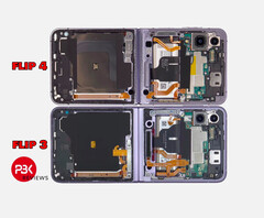 The Galaxy Z Flip4 resembles its predecessor externally, as well as internally. (Image source: PBKreviews)