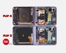 The Galaxy Z Flip4 resembles its predecessor externally, as well as internally. (Image source: PBKreviews)