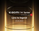The Xiaomi 14 series launches globally on February 25. (Source: Xiaomi)