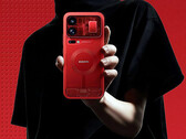 Xiaomi 18 Pro Max in limited edition red transparent version