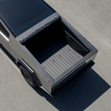 The soft tonneau increases the Cybertruck range to 363 miles on a charge