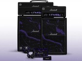 Marshall's amp, portable speaker and headphones have gotten a makeover in purple and black, with silver accents.