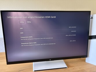 The PS5 Pro runs without issue at QHD resolution and 120 Hz.