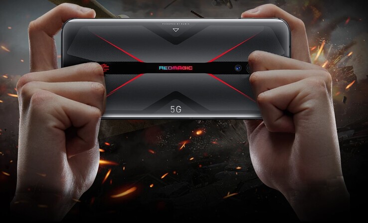The RedMagic 5G includes built-in shoulder triggers. (Image: Nubia)