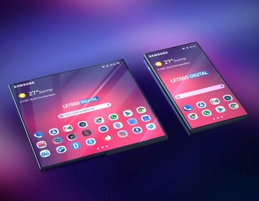 Samsung Galaxy foldable based on leaked Unpacked video. (Source: LetsGoDigital)