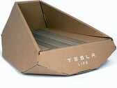 Cybertruck-shaped cat box (image: Tesla)