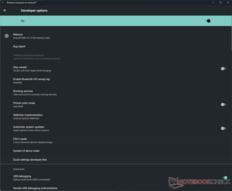 Developer Mode settings in WSA