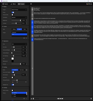 Display scrolling text through Elgato Camera Hub