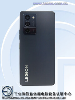 The Legion Y700 officially has a matching smartphone. (Source: TENAA)