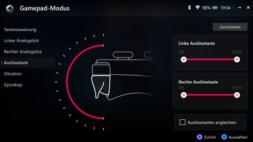 Armoury Crate SE - Trigger settings