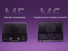 The Abxylute M5 has an ultra-slim design while the M6, with its detachable ergonomic grip, is thicker.