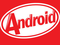 Android 4.4 KitKat logo as seen on an Acer Liquid smartphone