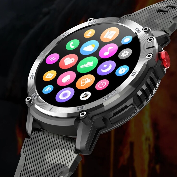 The C22 smartwatch has a Bluetooth calling feature when connected to your smartphone. (Image source: AliExpress)