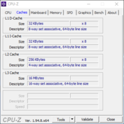 CPU-Z - caches