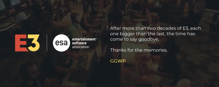 Goodbye message on the official website E3Expo.com (Screenshot: Notebookcheck.com)