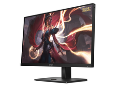 The HP Omen 25 (pictured) has a four-way adjustable stand with height, tilt, swivel, and pivot functions. (Image source: HP)