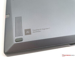 The X1 Yoga G7 makes use of aluminium.