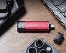 Kingston's Dual Portable SSD starts at $97. Pictured: a promo picture of the storage drive. (Image source: Kingston)