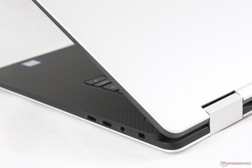 The same CNC aluminum outer lid and carbon fiber palm rests as the XPS 15 9560
