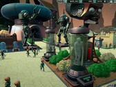 Mars Attracts Sandbox Mode interface showing park management features.