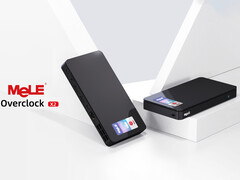 MeLE&#039;s new Overclock X2 features the Intel N150. Pictured: a promo image of the mini PC. (Image source: MeLE)