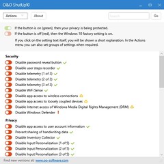 O&O Software ShutUp10 free Windows 10 antispy tool