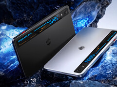 The new RedMagic gaming tablet will feature an 185Hz OLED display. Pictured: the two color options of the tab.