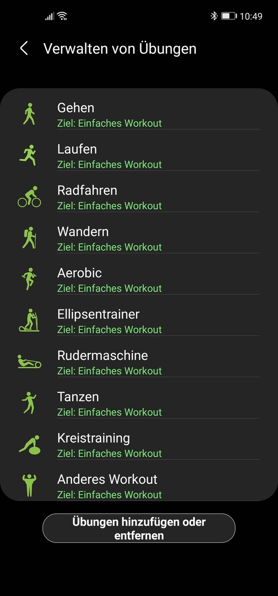 Gear fit on sale 2 exercise list